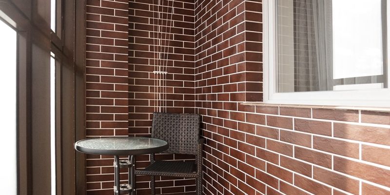 Отделка гибким кирпичом