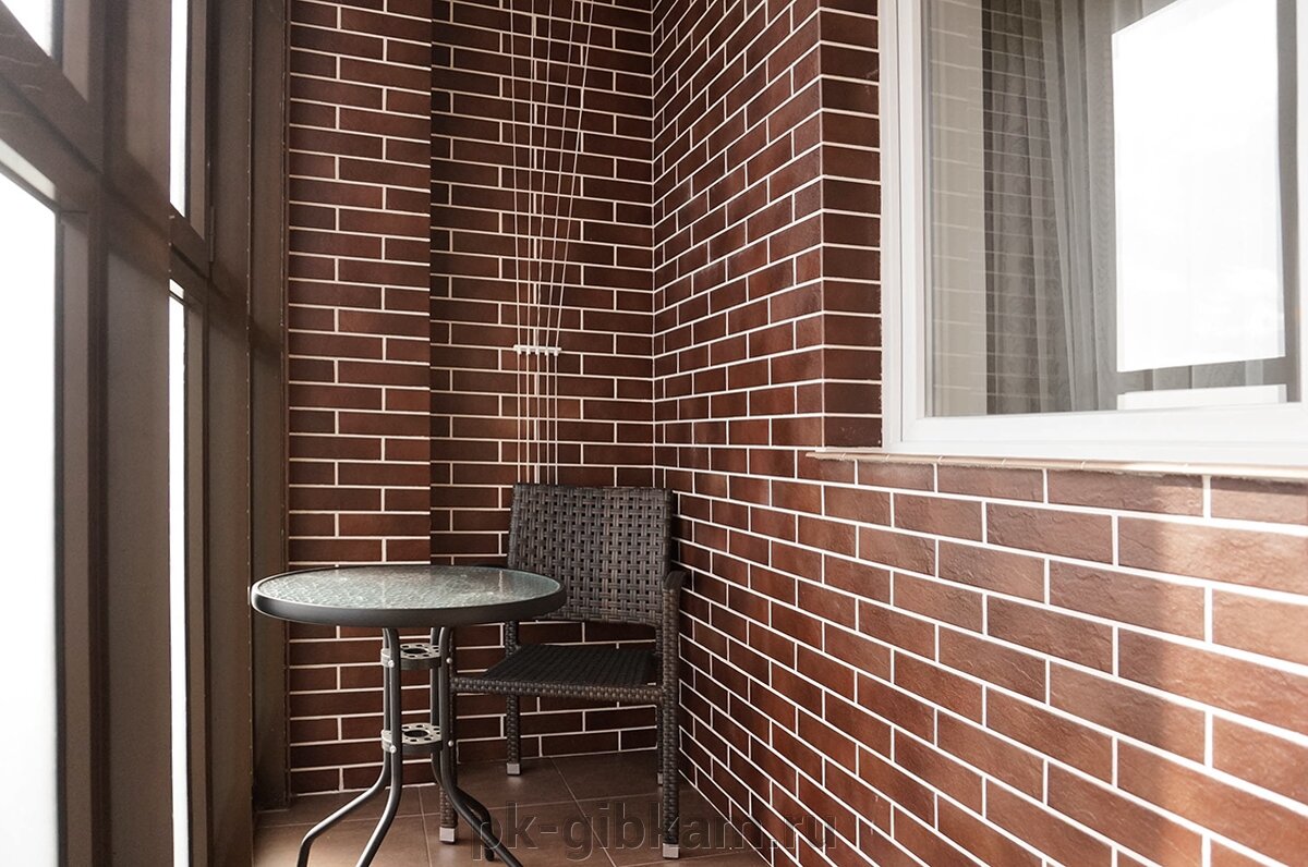 Отделка гибким кирпичом