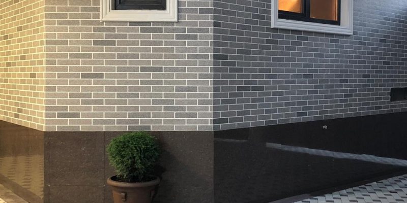 Монтаж гибкого кирпича