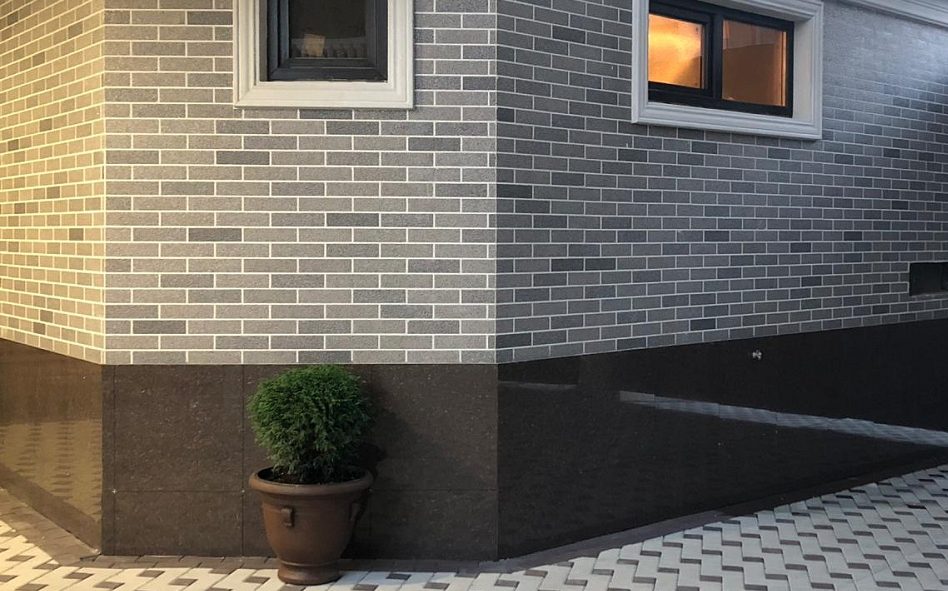 Монтаж гибкого кирпича