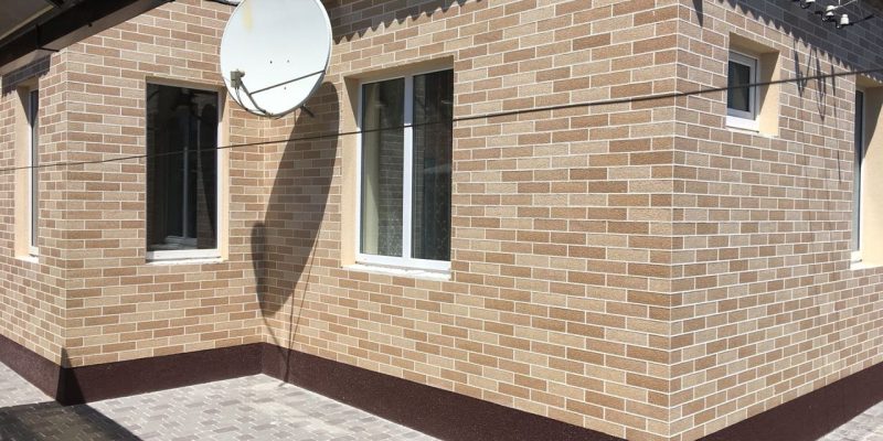 Гибкий кирпич для фасада